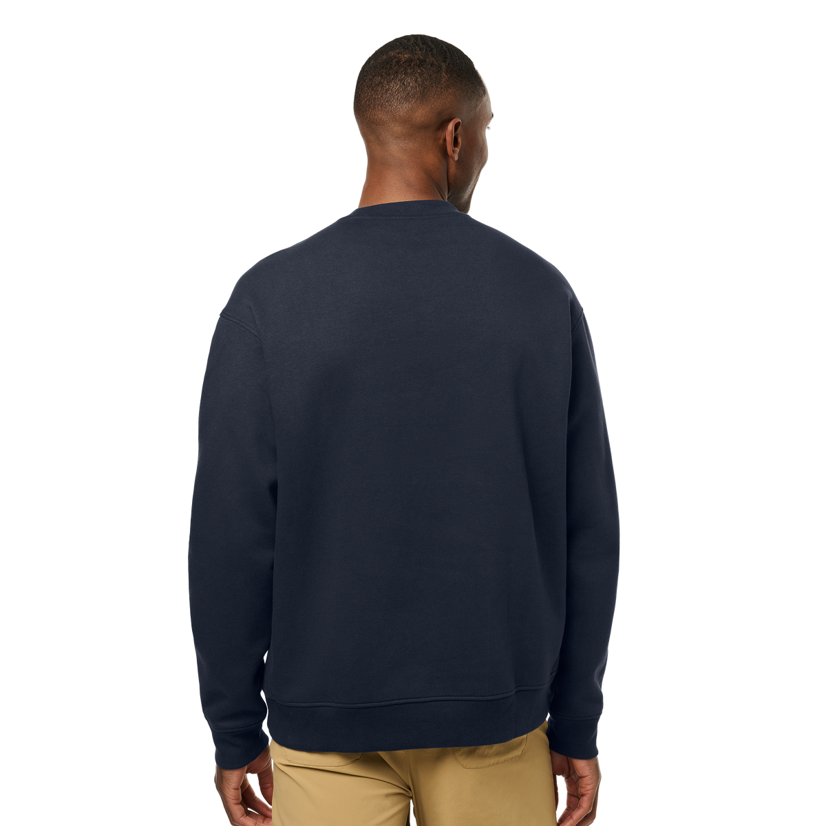 YETI™ Logo Block Fleece Crew Neck Navy