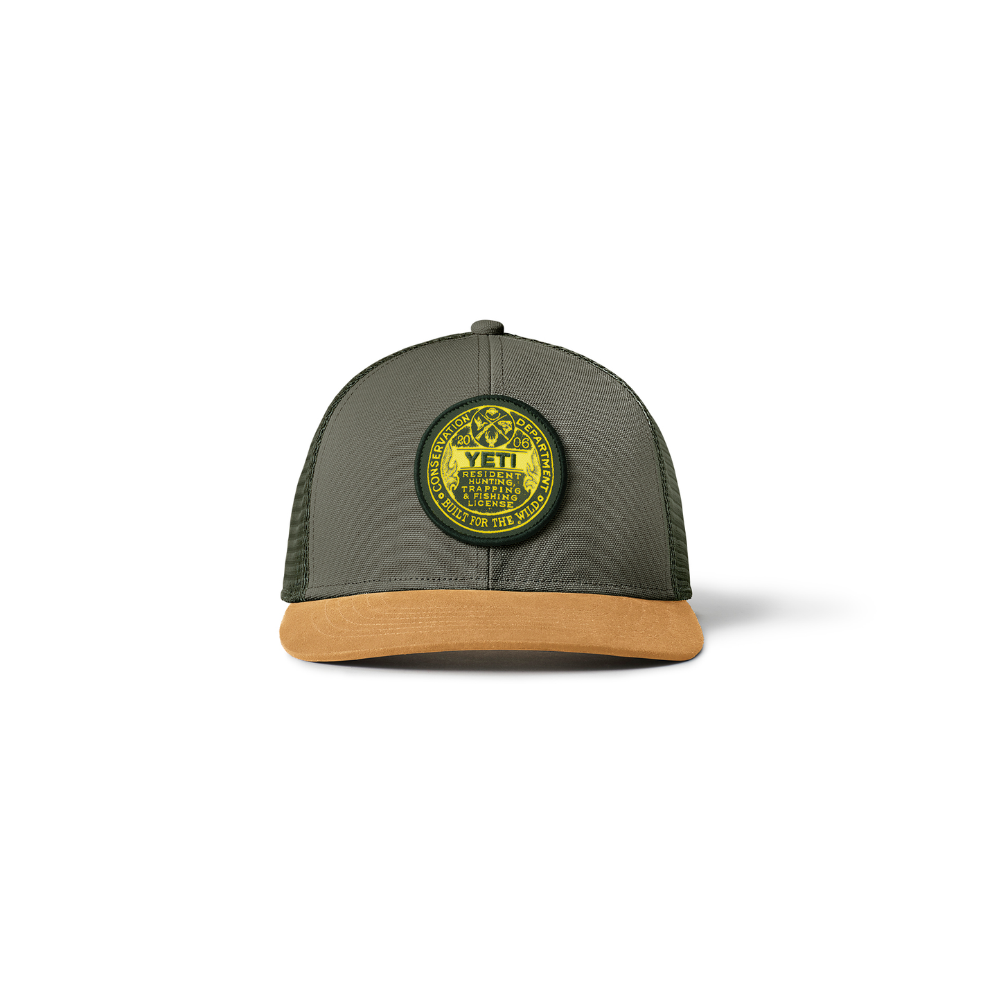 YETI Trapping License Trucker Hat Highlands Olive/Gold