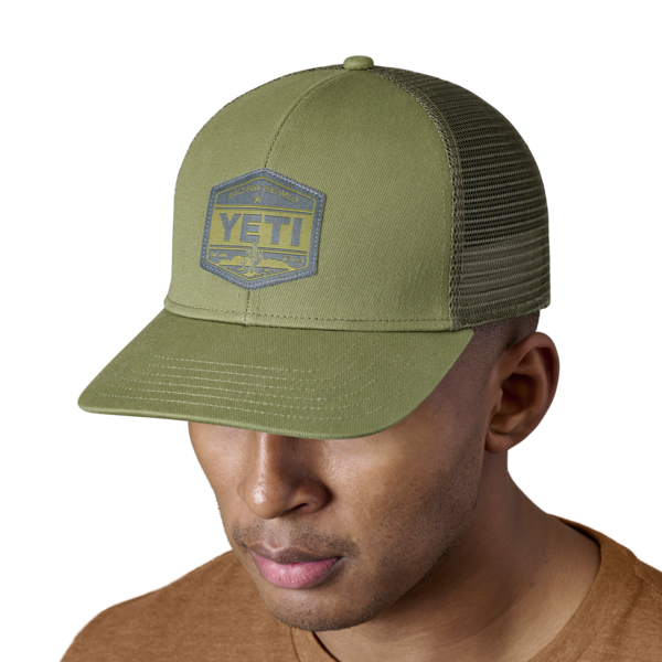 YETI BFTW S23 Trucker Hat Dark Moss