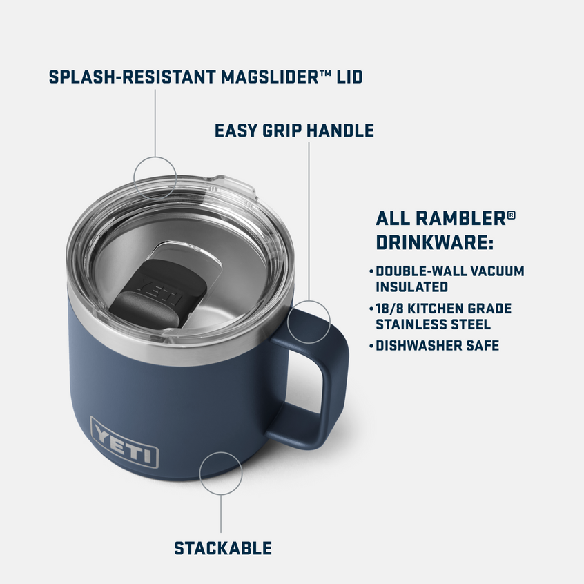 Yeti Rambler 10 oz Stackable Mug with Magslider Lid - Black