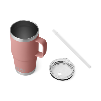 YETI Rambler® 25 oz (710 ml) Straw Mug Sandstone Pink