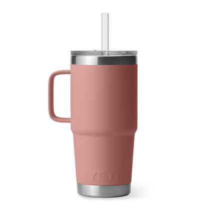 YETI Rambler® 25 oz (710 ml) Straw Mug Sandstone Pink