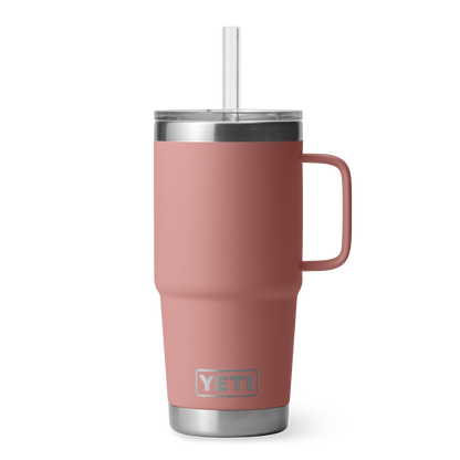 YETI Rambler® 25 oz (710 ml) Straw Mug Sandstone Pink
