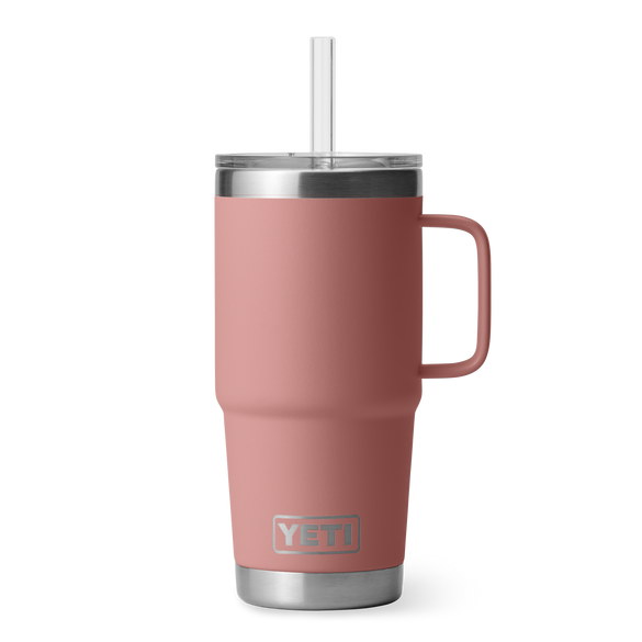 YETI Rambler® 25 oz (710 ml) Straw Mug Sandstone Pink