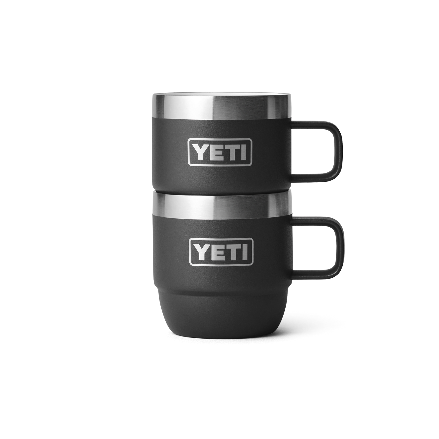 Yeti Rambler 4 oz Stackable Cup, Stainless Steel, Vacuum Insulated Espresso/Coffee Cup, 2 Pack, Seafoam