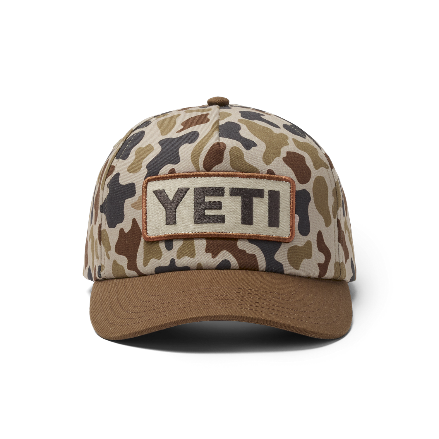 YETI® Logo Camo Woven Flat Brim Snapback