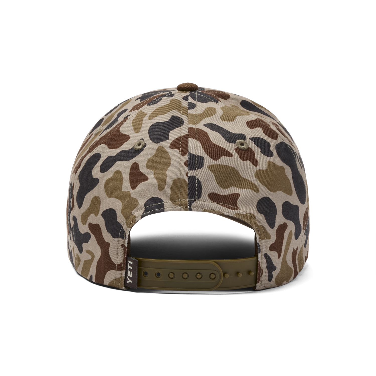 YETI® Logo Camo Woven Flat Brim Snapback