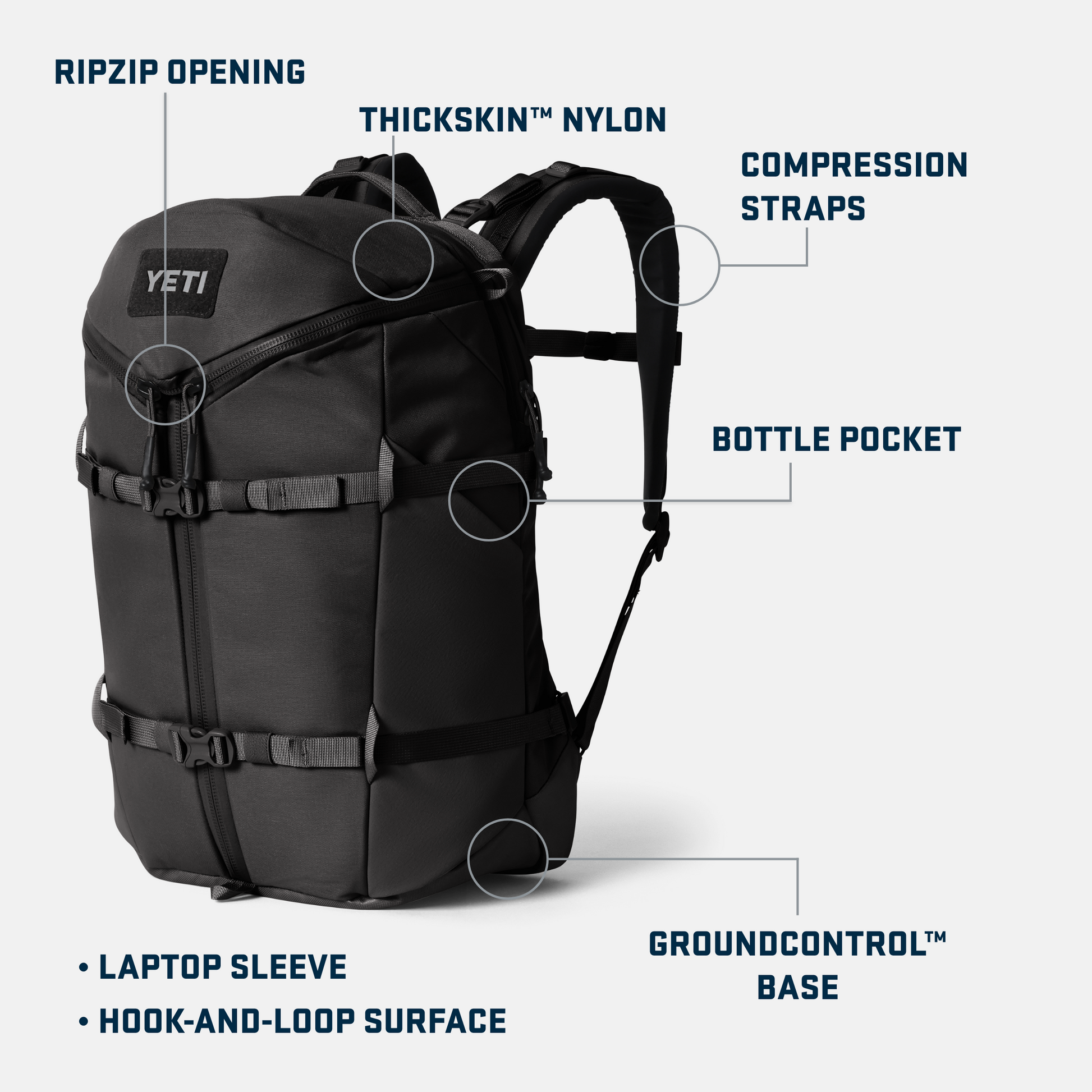 YETI Ranchero™ 27L Backpack Black