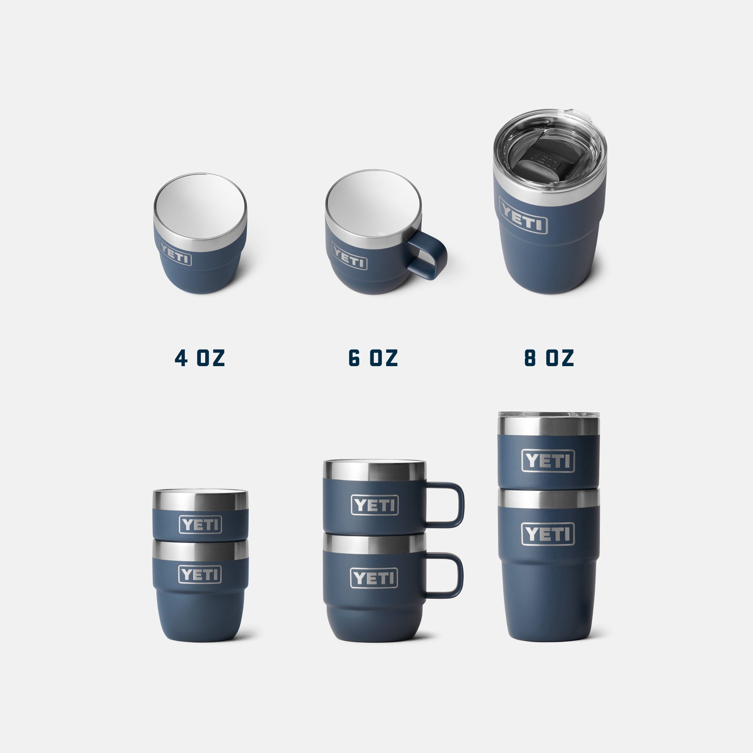 Yeti Rambler ランブラーstackable cup 2個セット YETI イエティ コーヒーカップ 2個セット ランブラー 118ml