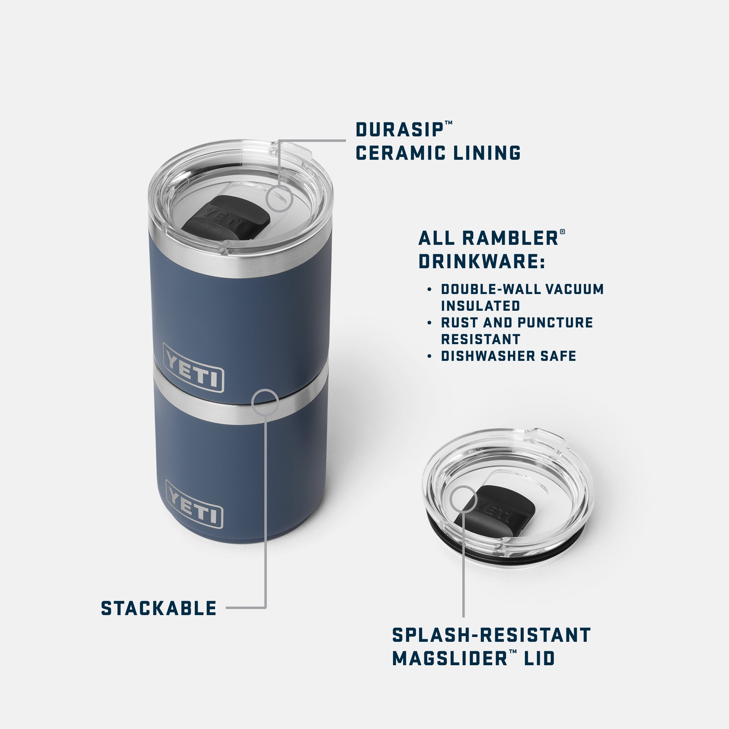 YETI Rambler® 10 oz (295 ml) Ceramic Lined Stackable Lowball