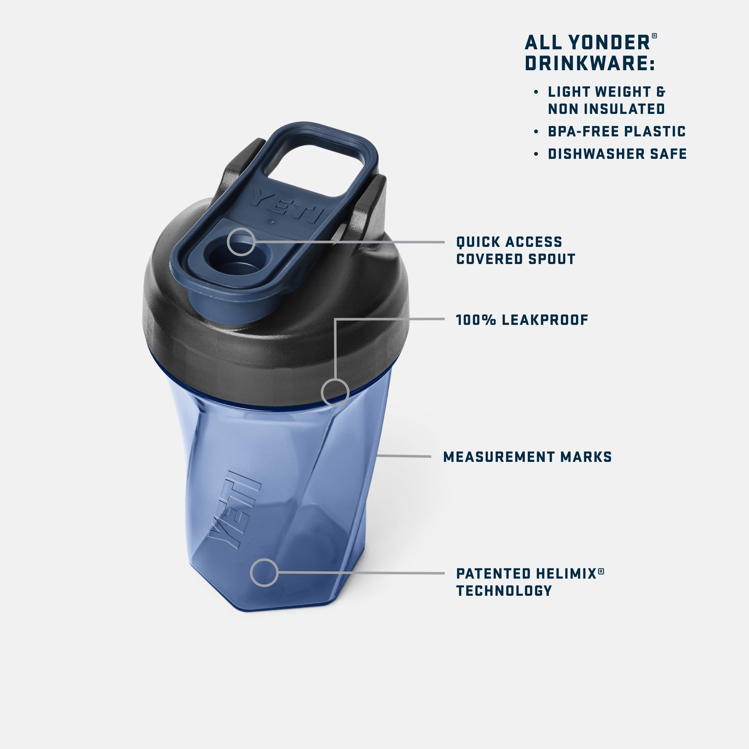 Yonder® 20 oz (591 ml) Shaker Bottle – YETI EUROPE
