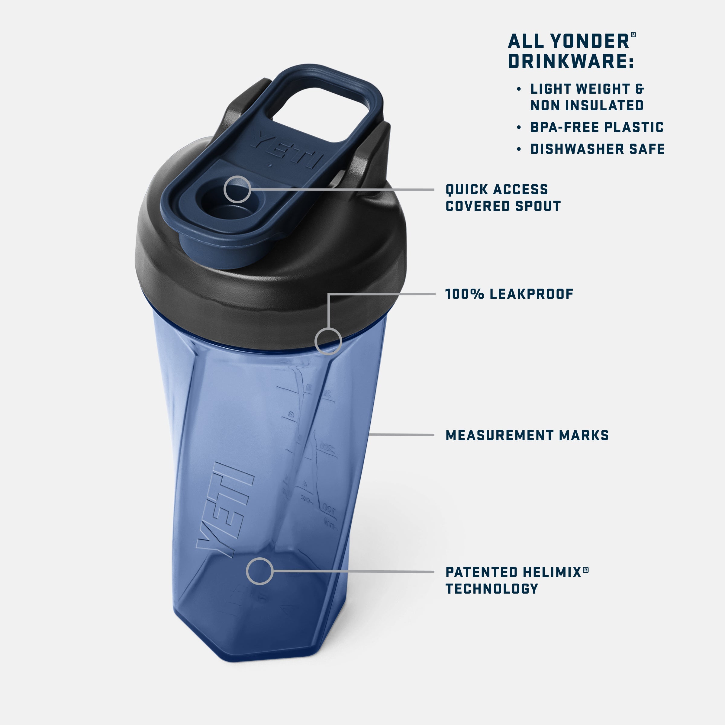 Yonder® 27 oz (737 ml) Shaker Bottle – YETI EUROPE