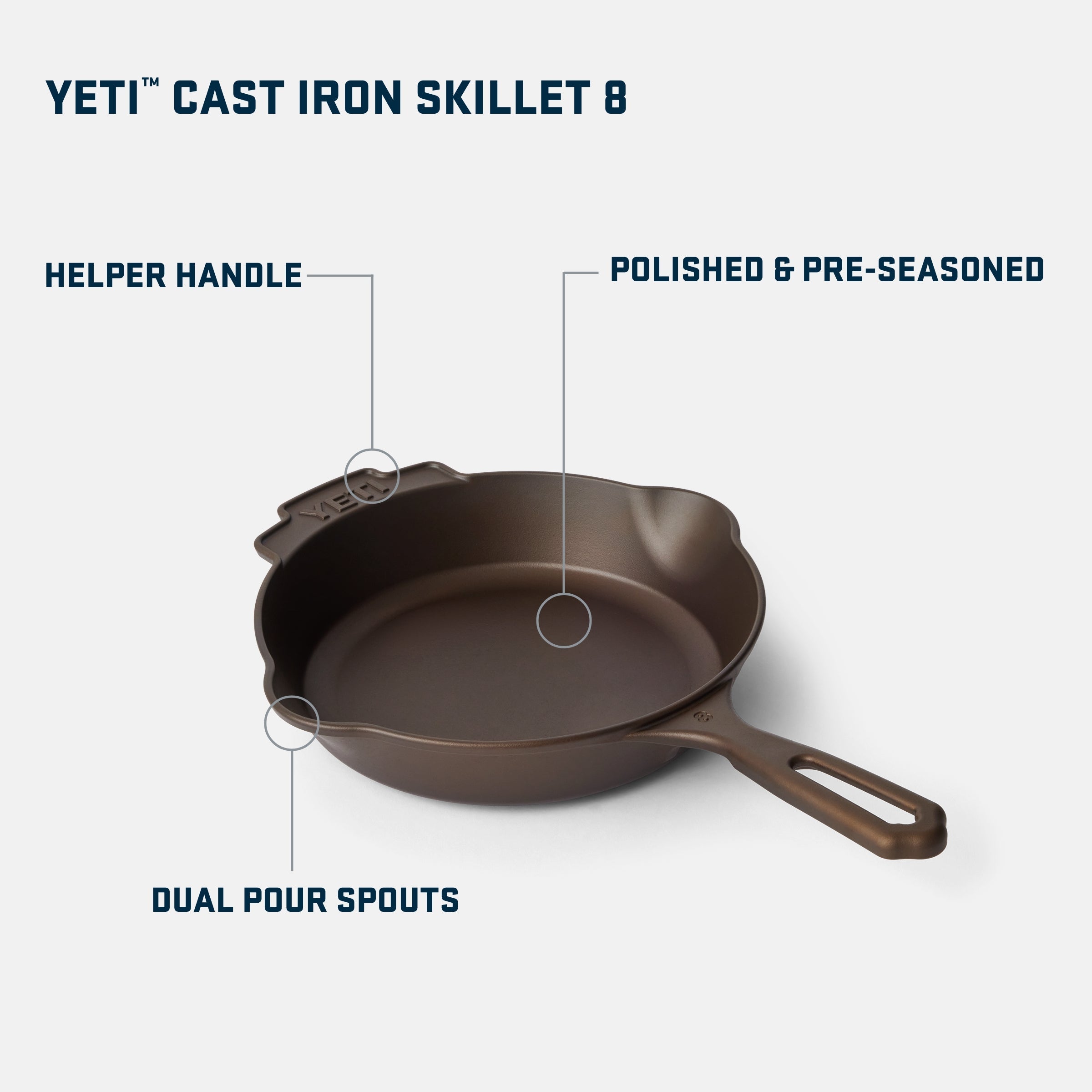 YETI™ 8 Cast Iron Skillet – YETI EUROPE