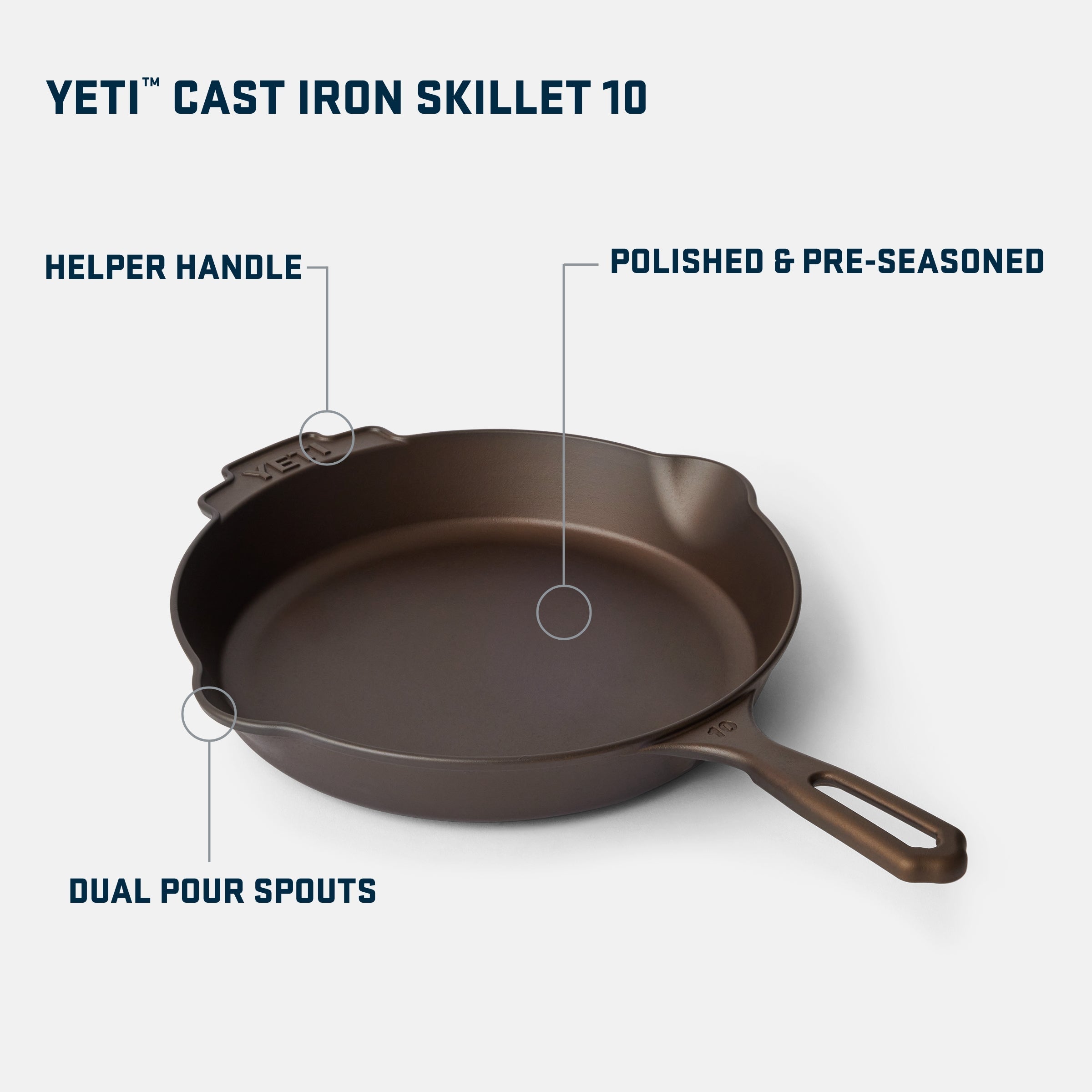 YETI™ 10 Cast Iron Skillet – YETI EUROPE