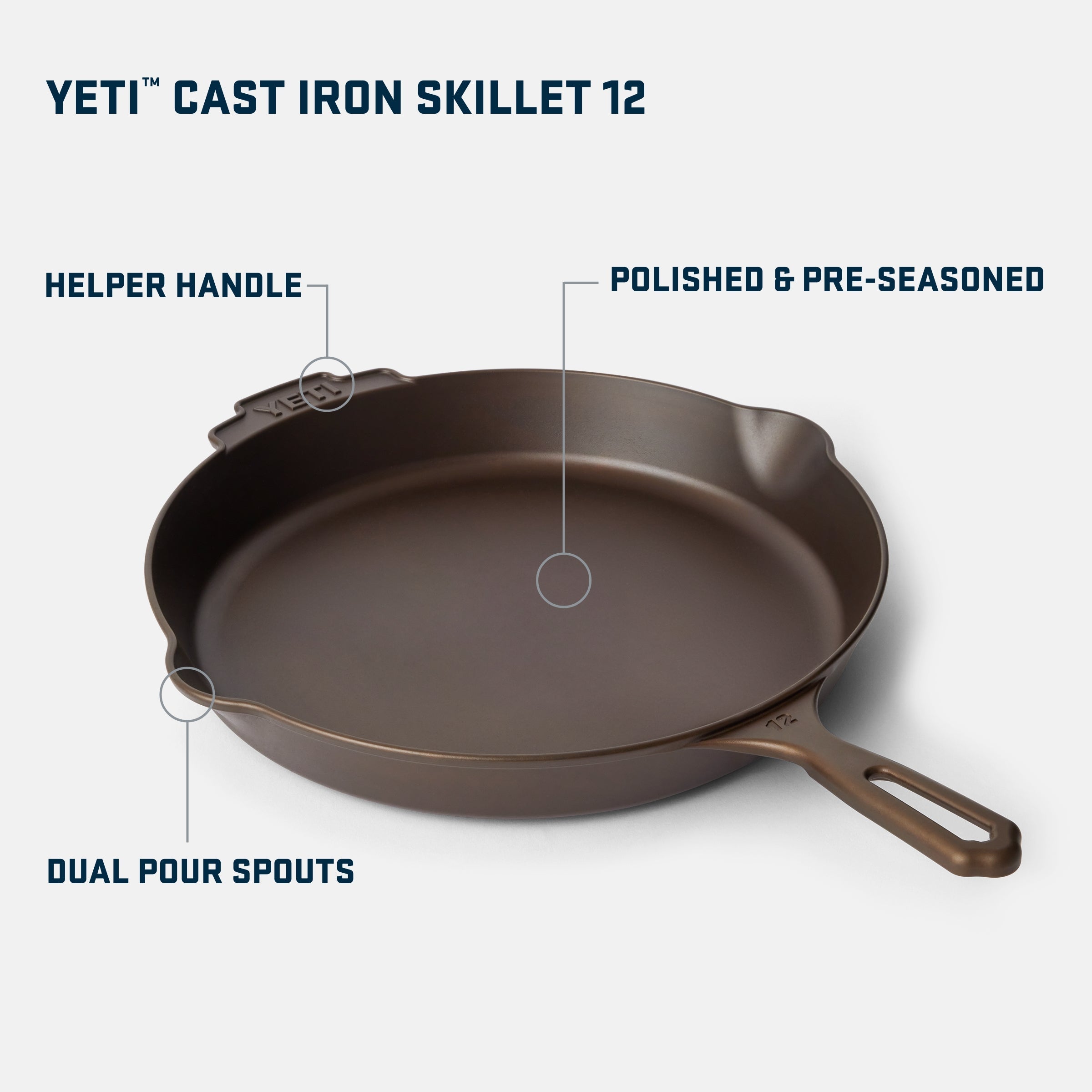 YETI™ 12 Cast Iron Skillet – YETI EUROPE