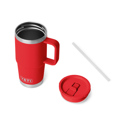 YETI Rambler® 20 oz (591 ml) Travel Straw Mug Rescue Red