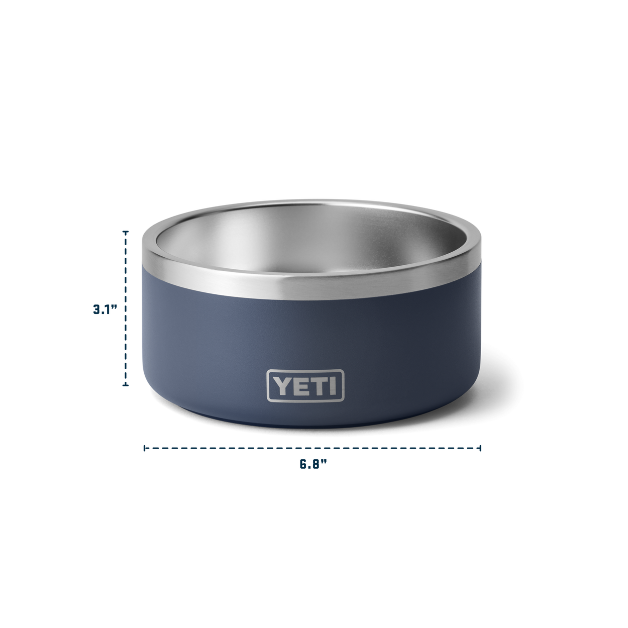 YETI BOOMER 4 DOG BOWL ドッグボール イエティ Boomer_4_dog_bowl_navy_exterio