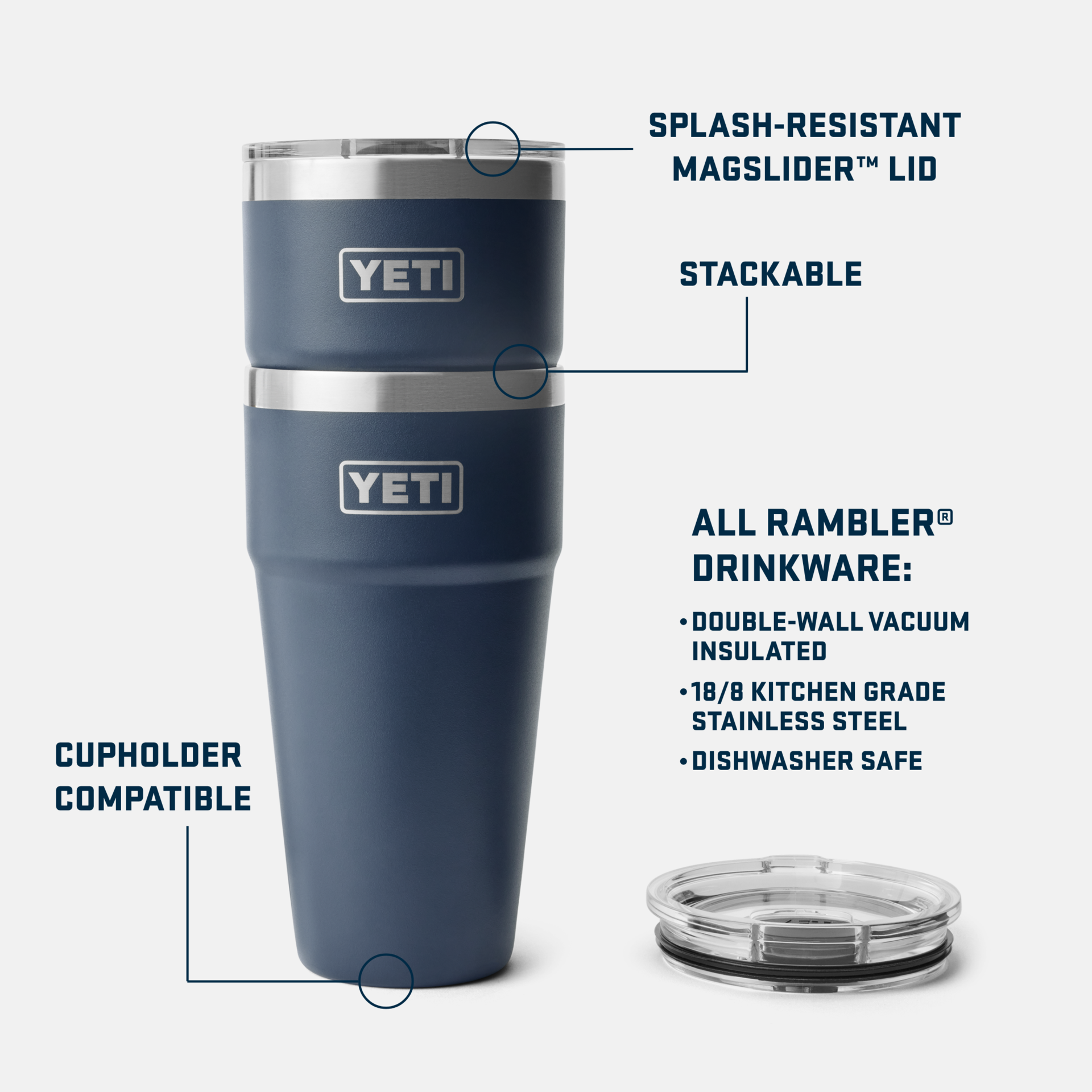 バーベキュー・調理用品 YETI Rambler Vacuum Pint Glass 30fl バーベキュー・調理用品 YETI Rambler Vacuum Pint Glass 30fl