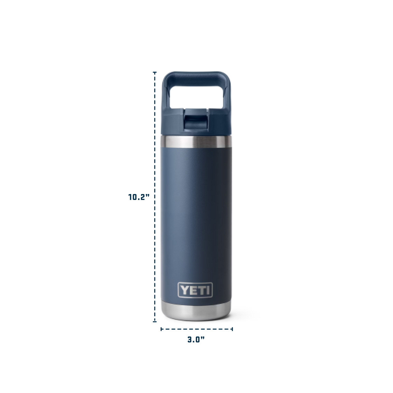 YETI Rambler 18oz bottle ネイビー　新品未使用 Rambler_water_bottle_color_mat
