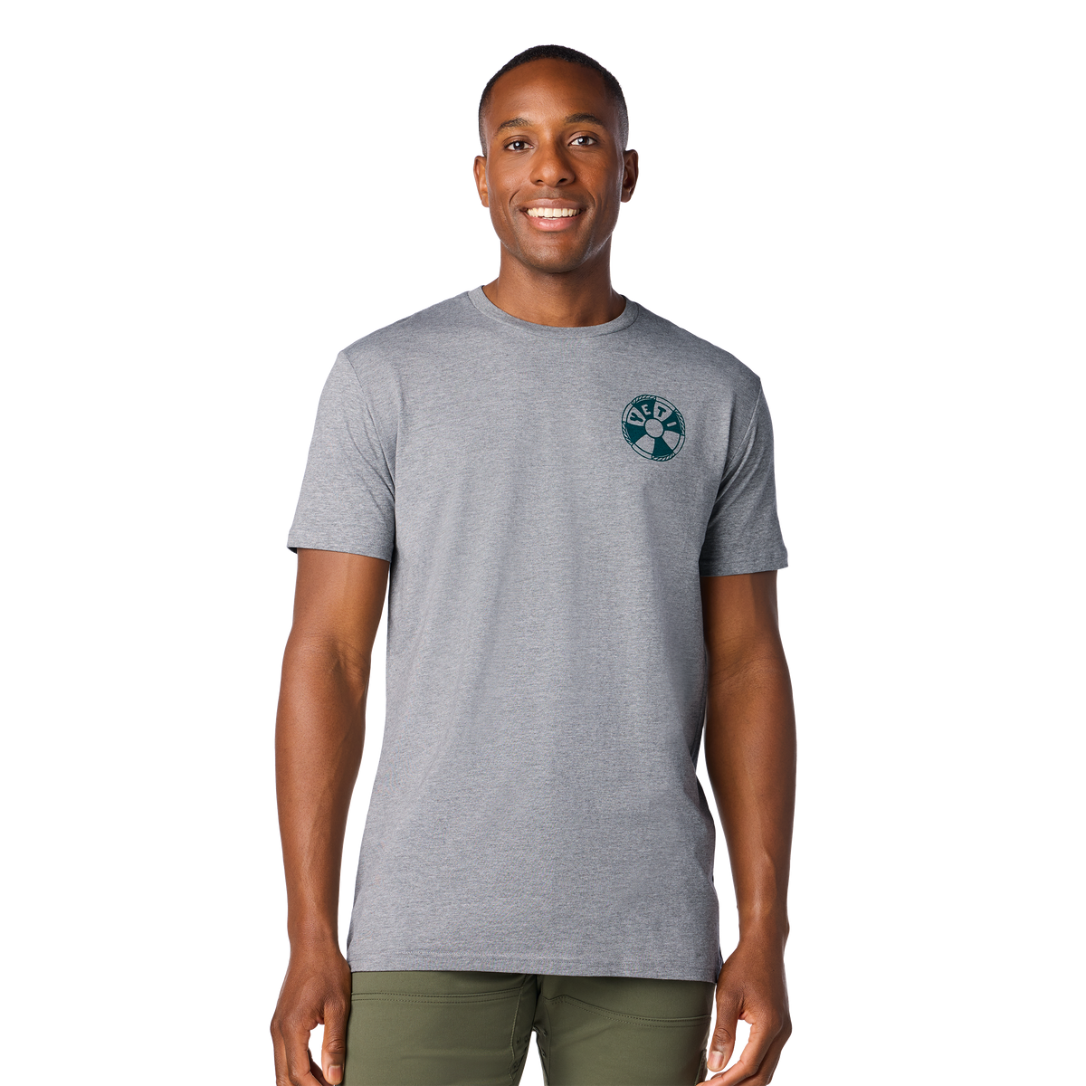 YETI Nautical Octopus Short Sleeve T-Shirt Grey