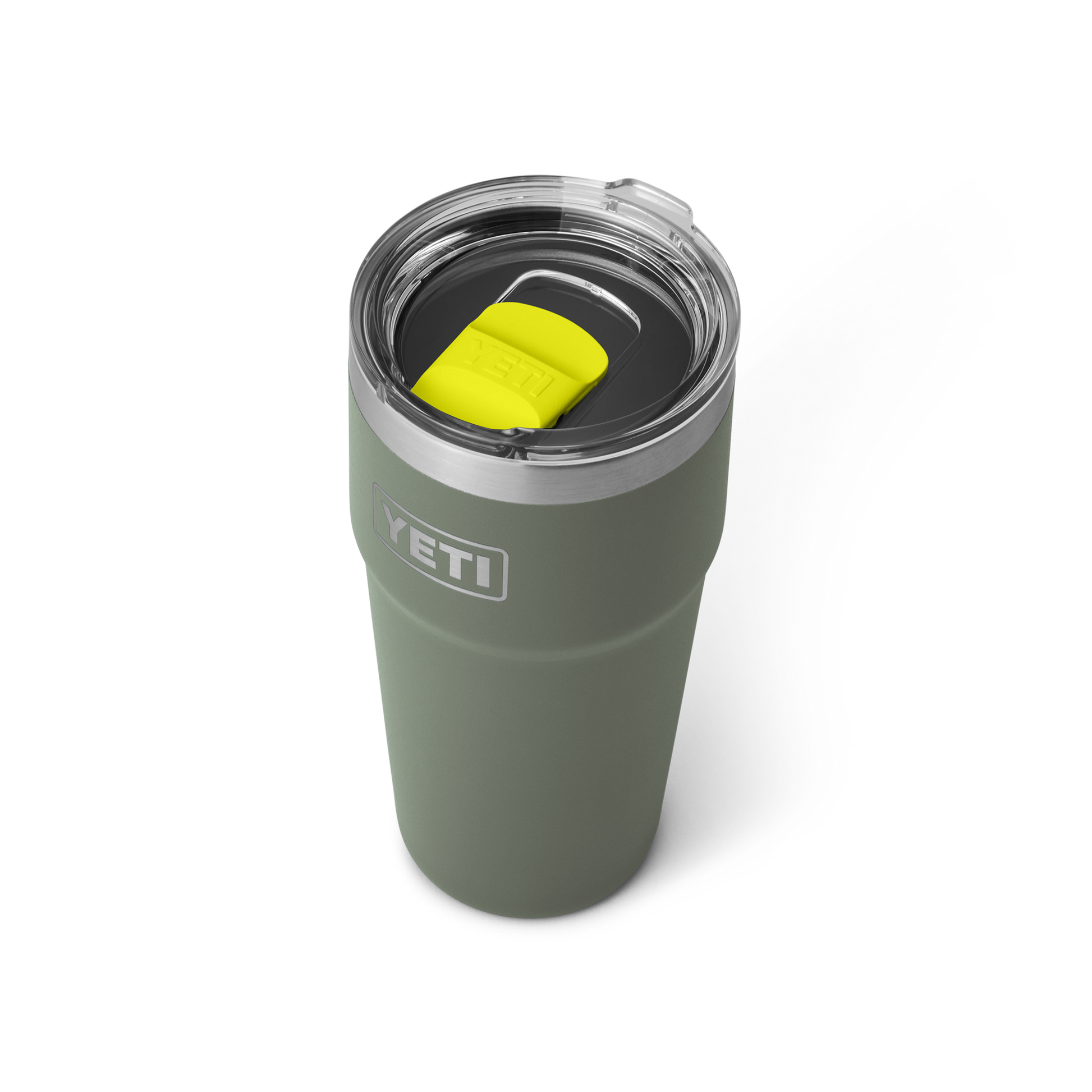 YETI Rambler® 20 oz (591 ml) Stackable Cup Camp Green / Firefly Yellow