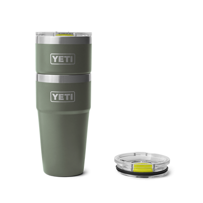 YETI Rambler® 20 oz (591 ml) Stackable Cup Camp Green / Firefly Yellow