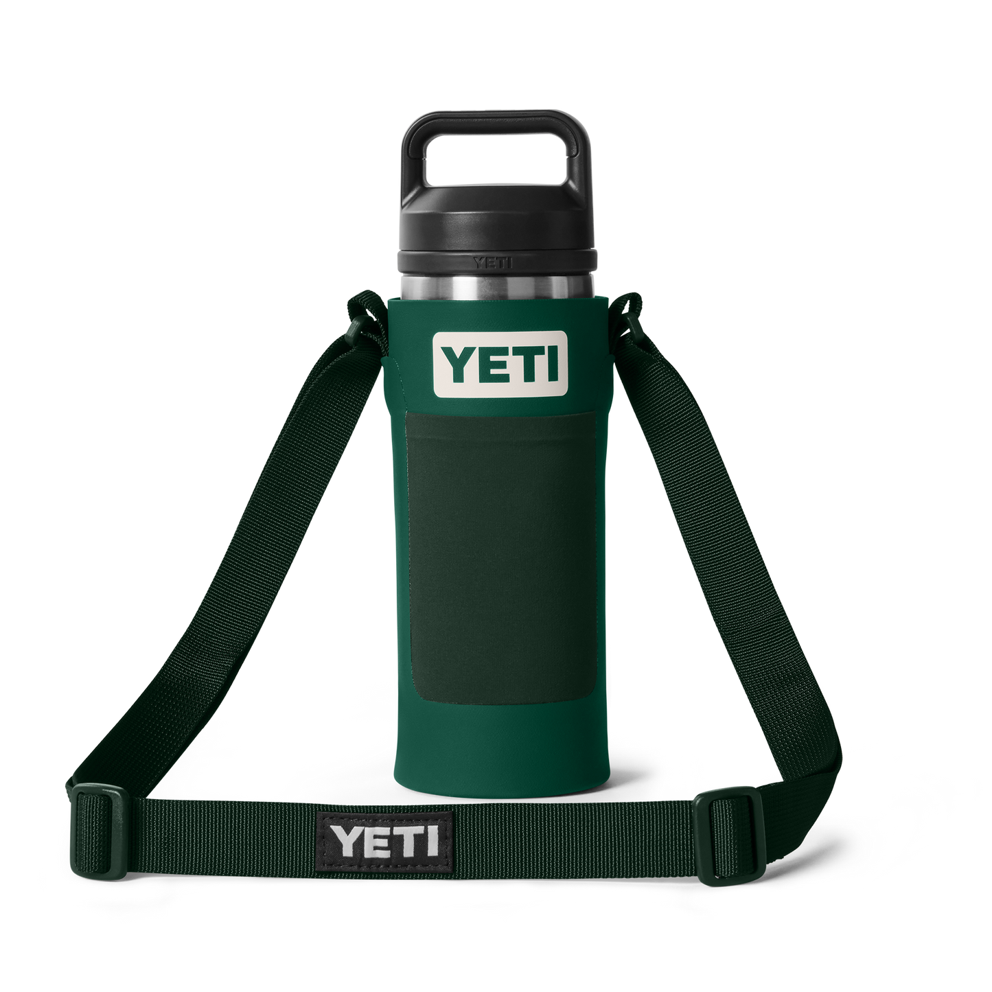 YETI Rambler® Bottle Sling Small Black Forest Green