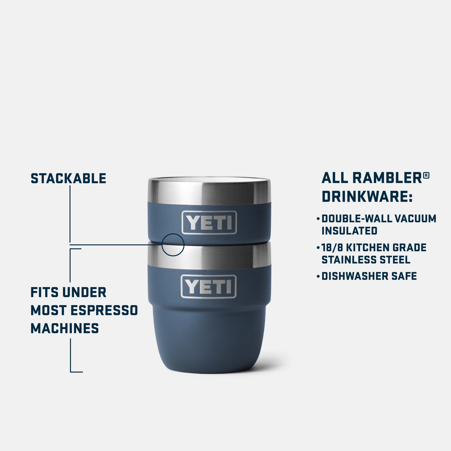 YETI Rambler® 4 oz (118 ml) Stackable Cups Sea Foam