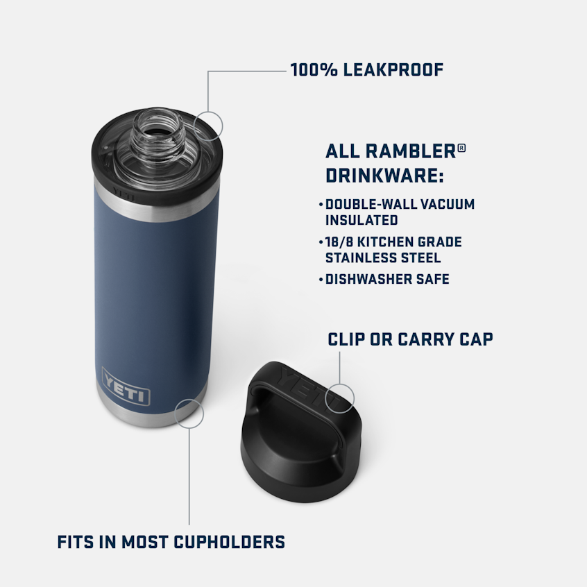 YETI Rambler® 18 oz (532 ml) Bottle Rescue Red