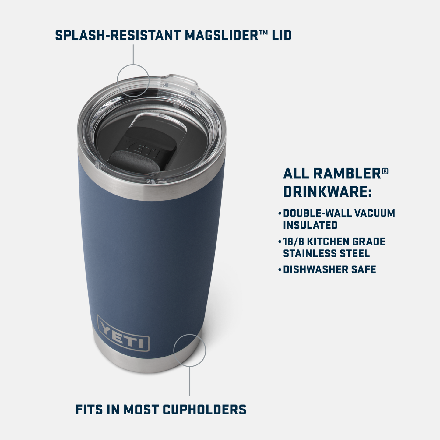 YETI Rambler® 20 oz (591 ml) Tumbler Seafoam