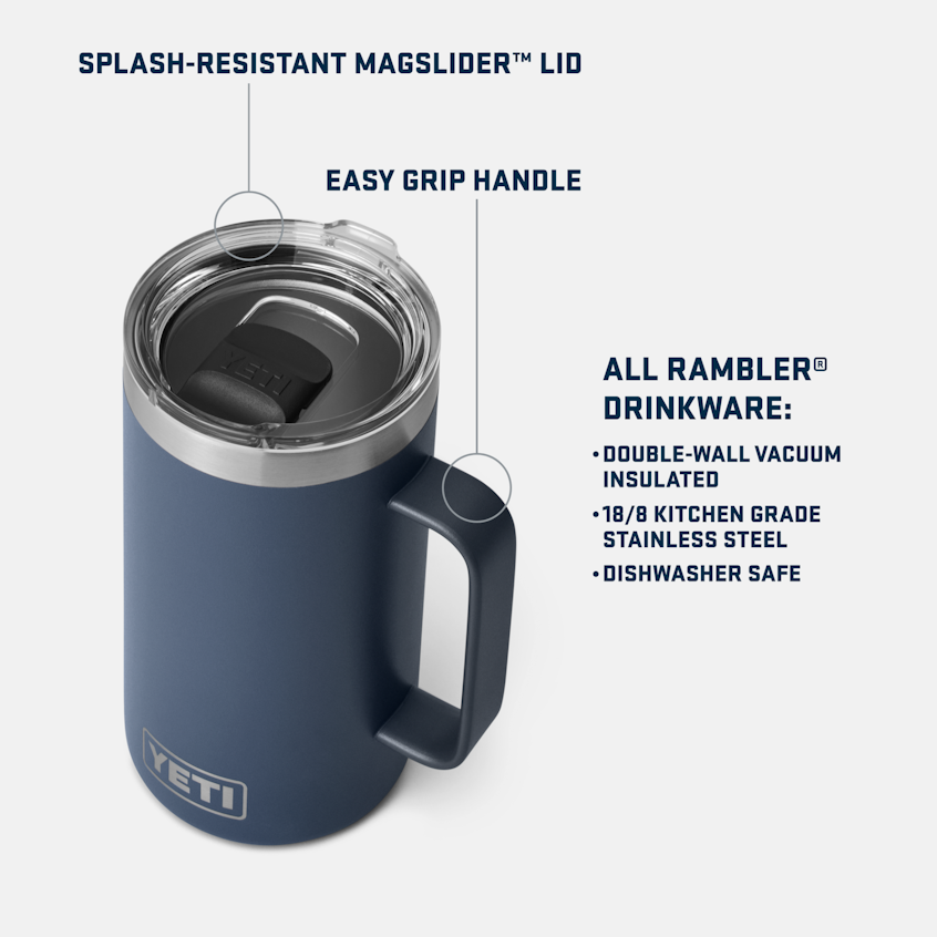 YETI Rambler® 24 oz (709 ml) Mug – YETI EUROPE YETI Rambler® 24 oz (709 ml) Mug – YETI EUROPE