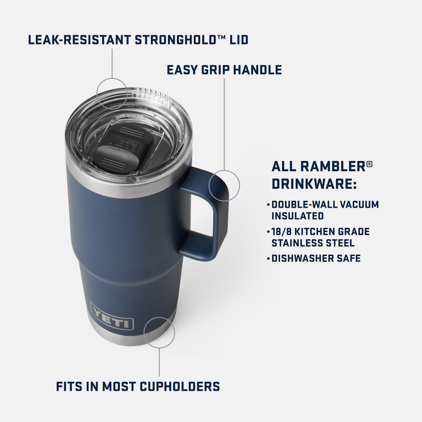 YETI Rambler® 20 oz (591 ml) Travel Mug White