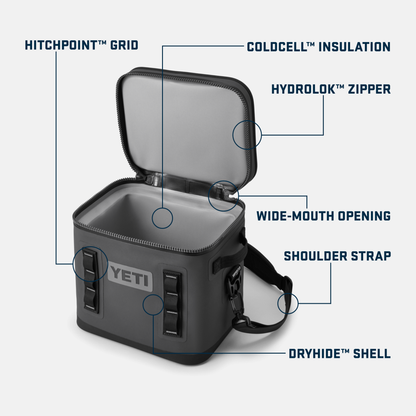 YETI Hopper Flip® 12 Soft Cooler Black