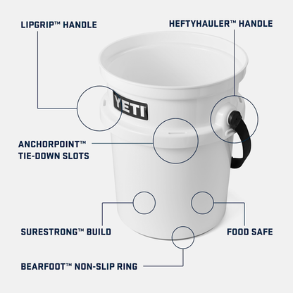 YETI LoadOut® 5-Gallon Bucket Charcoal