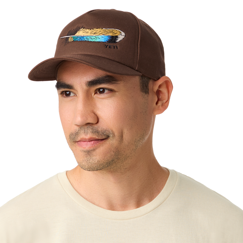 YETI® Wetlands Duck Feather Mid Pro Flat Brim Hat