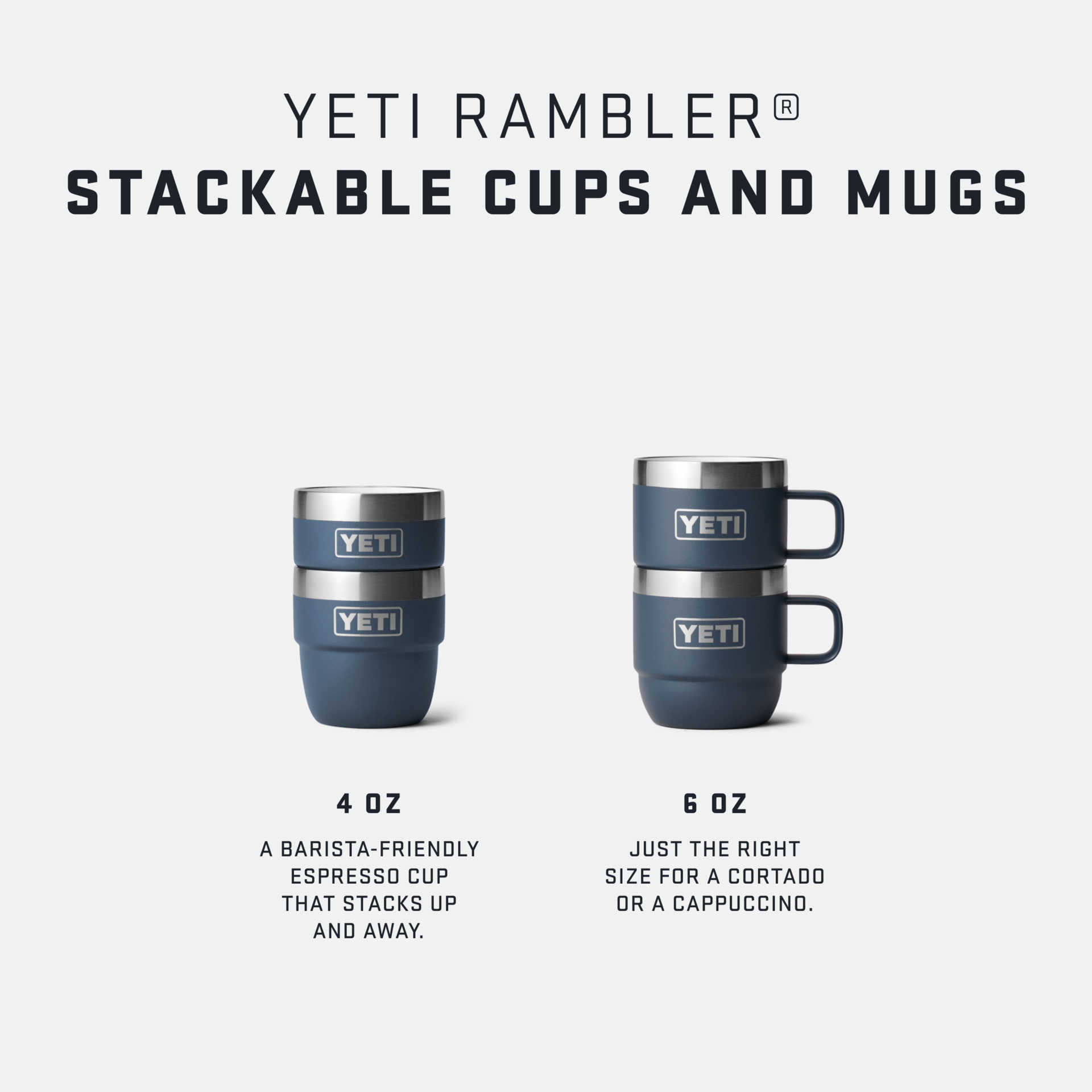 Rambler® 6 oz (177 ml) Stackable Mugs – YETI EUROPE Rambler® 6 oz (177 ml) Stackable Mugs – YETI EUROPE