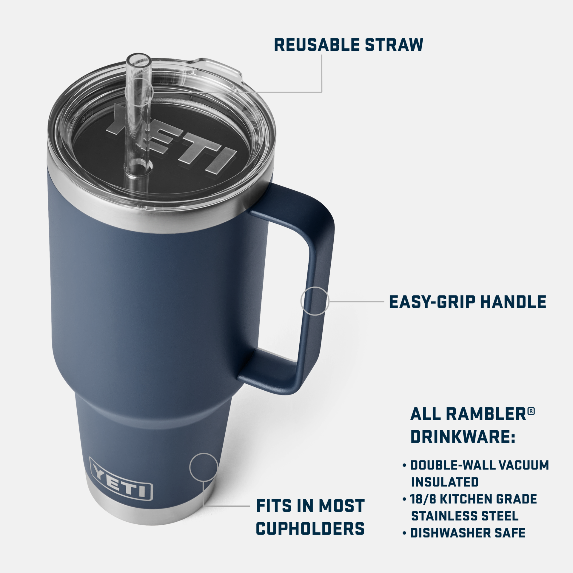 YETI Rambler® 42 oz (1.2 l) Straw Mug – YETI EUROPE YETI Rambler® 42 oz (1.2 l) Straw Mug – YETI EUROPE