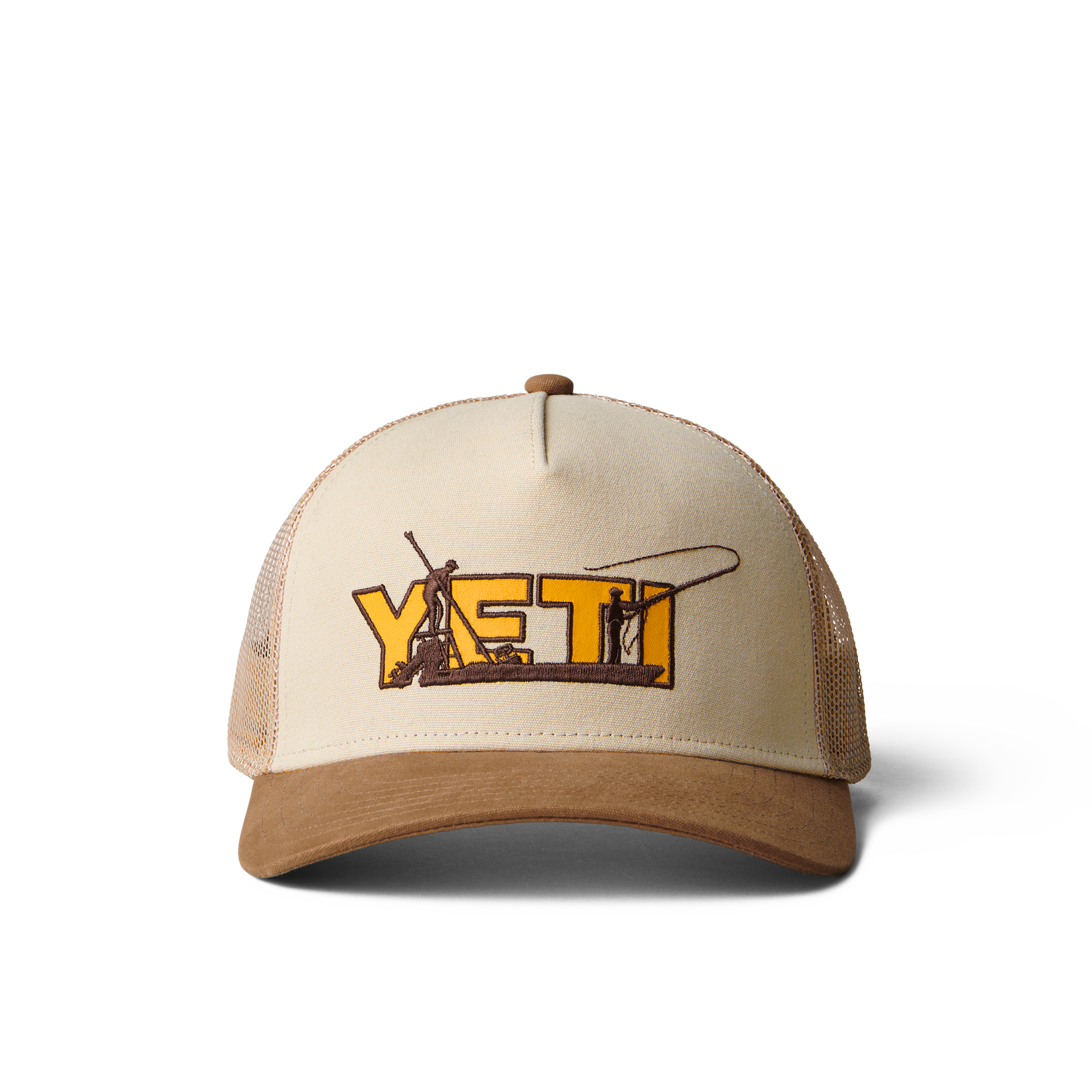 YETI Skiff Trucker Hat Khaki/Alpine Yellow