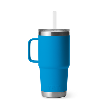 YETI Rambler® 25 oz (710 ml) Straw Mug Big Wave Blue