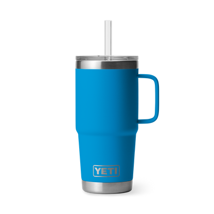 YETI Rambler® 25 oz (710 ml) Straw Mug Big Wave Blue