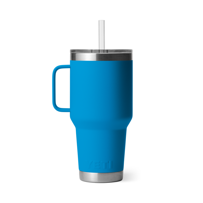 Rambler® 35 oz (994 ml) Straw Mug Big Wave Blue