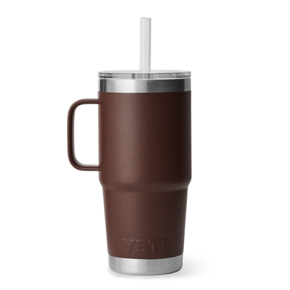 YETI Rambler® 25 oz (710 ml) Straw Mug Wetlands Brown