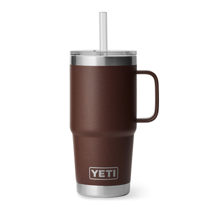 YETI Rambler® 25 oz (710 ml) Straw Mug Wetlands Brown