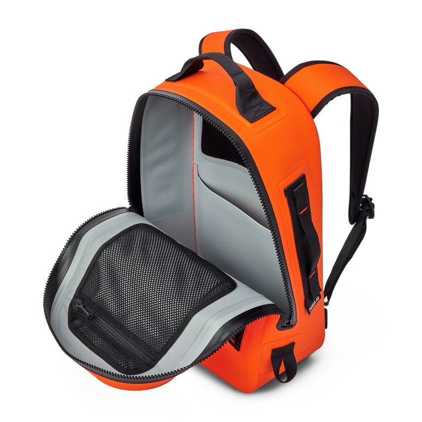 Waterproof top backpack submersible