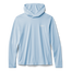 YETI Womens Logo Badge Long Sleeve Hooded Sunshirt Light Blue