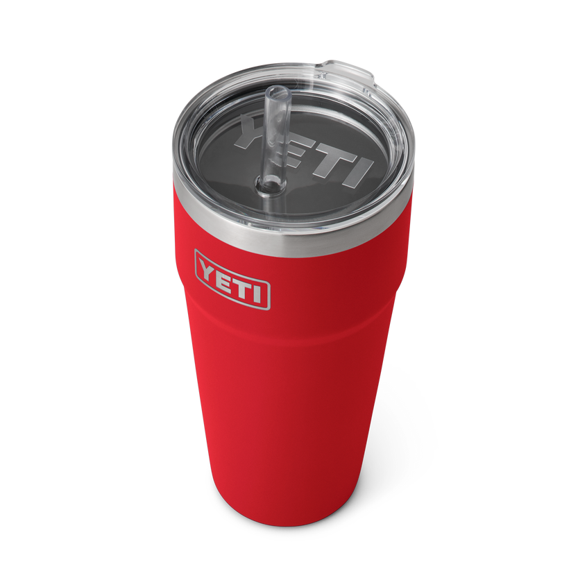 REAL YETI 35 Oz. Rambler With Straw Lid Laser Engraved Rescue Red Stainless  Steel Yeti Rambler Vacuum Insulated YETI 