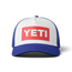 YETI American Logo Badge Trucker Hat Blue/White