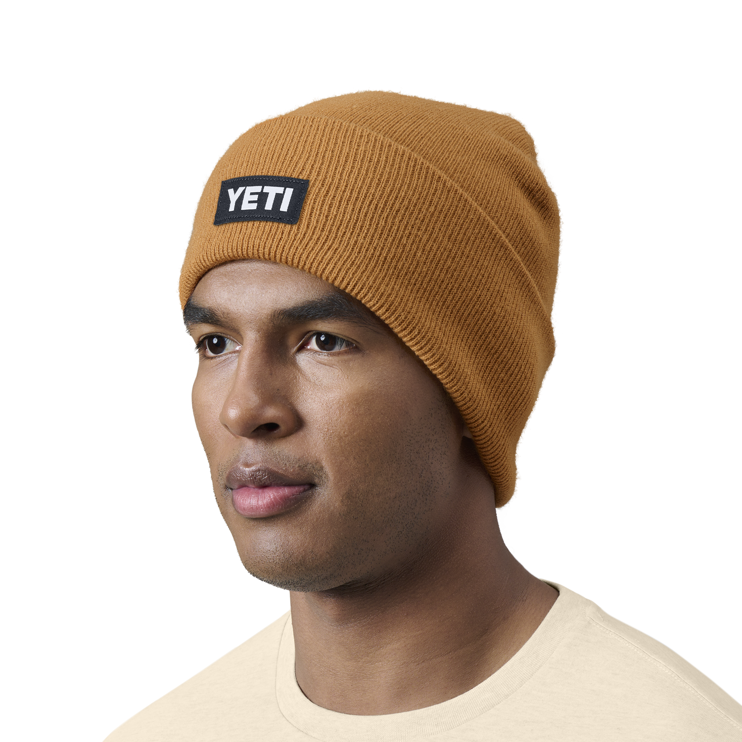 YETI Logo Beanie Gold