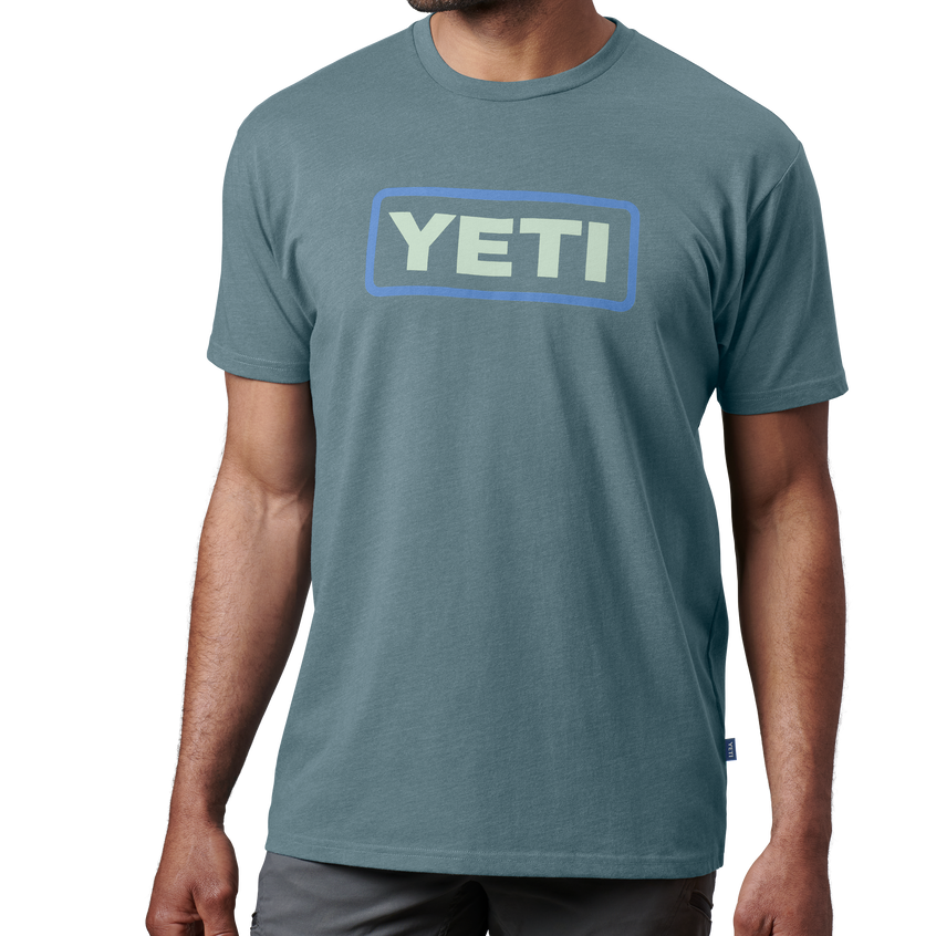 YETI Floral Logo Badge Short Sleeve T-Shirt
