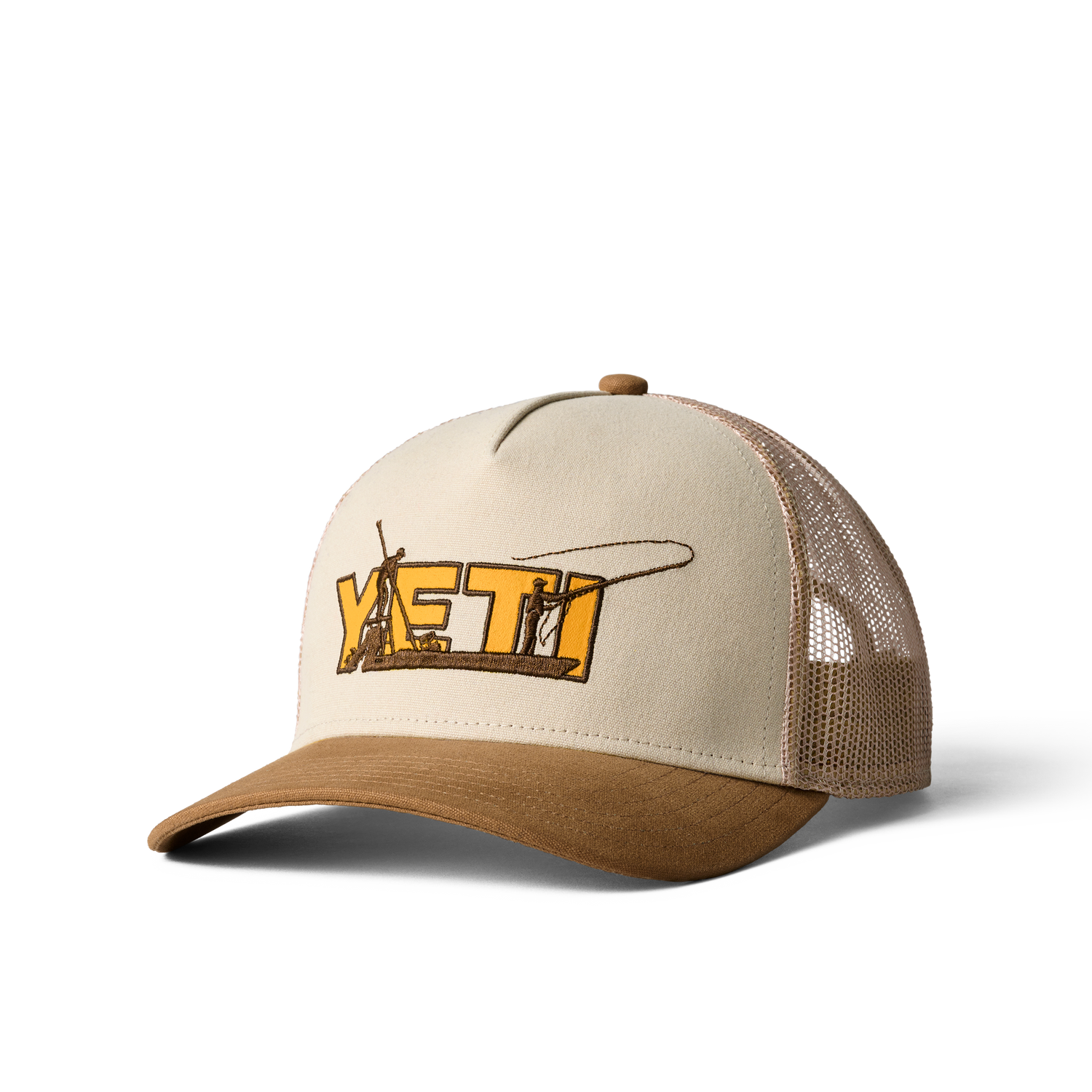 YETI Skiff Trucker Hat Khaki/Alpine Yellow